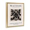 Stupell Industries Abstract Contemporary Black Floral Design Matisse Typography Floating Frame Design By Ros Ruseva